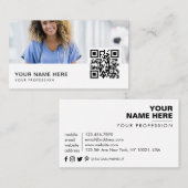 ナースQRコード 名刺 (正面/裏面)