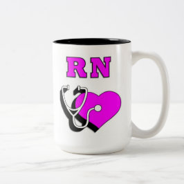 ナースRNの心配 ツートーンマグカップ