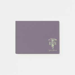 ナースRNパーソナライズされた名紫大理石ポストN ポストイット