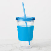 ナースRN医療記号青パーソナライズされた アクリルタンブラー (左)