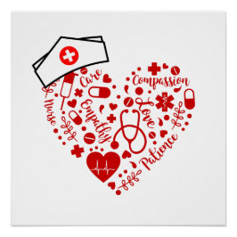 ナースrn登録ナース看護学校女性 ポスター