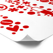 ナースrn登録ナース看護学校女性 ポスター (角)