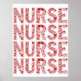 ナースrn登録ナース看護学校女性 ポスター