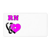 ナースRN 気に ラベル (正面)