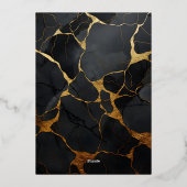 ナースRN BSN看護学校卒業パーティー 箔招待状 (裏面)