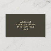 ナースRN、LVN、LPN、管理ビジネス・カード 名刺 (裏面)