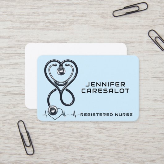 ナースRN、LVN、LPN、管理ビジネス・カード 名刺 (正面/裏面インサイチュ)