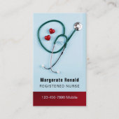 ナースRN、LVN、LPN、管理ビジネス・カード 名刺 (正面)