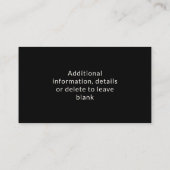 ナースRN、LVN、LPN、管理ビジネス・カード 名刺 (裏面)