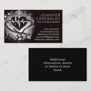 ナースRN、LVN、LPN、管理ビジネス・カード 名刺