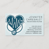 ナースRN、LVN、LPN、管理ビジネス・カード 名刺 (正面)