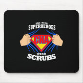 ナースSザスーパーヒ実在オロー衣服スクルスCnaナース マウスパッド (正面)