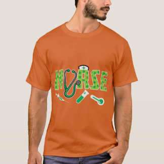 ナースSt patricks dayサンパディスススクラブランICU ER Tシャツ