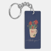 ナースThank You at Christmas Poinsettias キーホルダー (正面左)