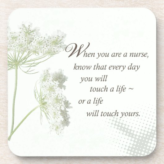 ナースTouch野生の花で人生 コースター (正面)