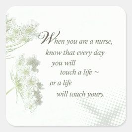 ナースTouch野生の花で人生 スクエアシール