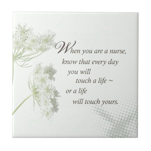 ナースTouch野生の花で人生 タイル (正面)