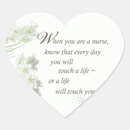ナースTouch野生の花で人生 ハートシール
