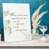 ナースTouch野生の花で人生 フォトプラーク (側面)