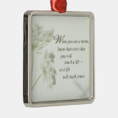 ナースTouch野生の花で人生 メタルオーナメント (右)