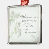 ナースTouch野生の花で人生 メタルオーナメント (左)