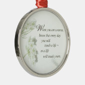 ナースTouch野生の花で人生 メタルオーナメント (右)