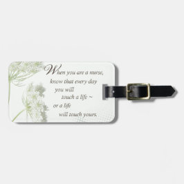 ナースTouch野生の花で人生 ラゲッジタグ