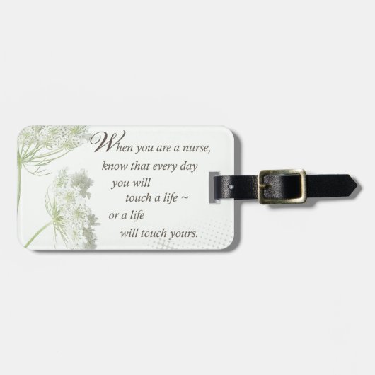 ナースTouch野生の花で人生 ラゲッジタグ (正面横)