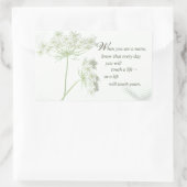 ナースTouch野生の花で人生 長方形シール (バッグ)