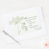 ナースTouch野生の花で人生 長方形シール (封筒)