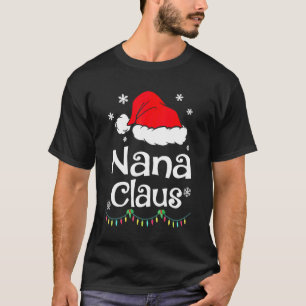 ナーナ・クラウス・サンタ・クリスマス・マッチング・ファミリーパジャマ Tシャツ