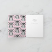 ナーファル·ベイビー·シャワー·イエロー·ホ男女兼用エール サンキューカード (内部)