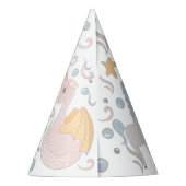 ナーファル，マーメイド，ユニコーン，ドラゴンパステパーソナライズされたル パーティーハット (裏面)