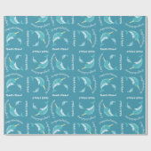 ナールベイビーシャワーイエローホー男女兼用テル ラッピングペーパー (フラット)