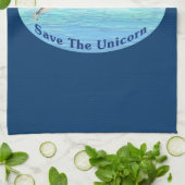 ナール救- The Unicorn キッチンタオル (折り畳み)