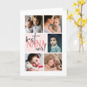 ナ最高のナエバーフォトコラージュ カード (黄色い花)