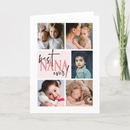 ナ最高のナエバーフォトコラージュ カード