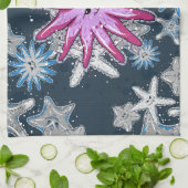 ニおもしろいオイのヒトデ キッチンタオル (折り畳み)