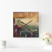 ニアガラ滝 スクエア壁時計 (ホーム)