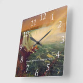ニアガラ滝 スクエア壁時計 (傾斜)