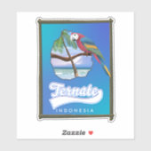 ニアス島インドネシアの旅行マップ シール (シート)