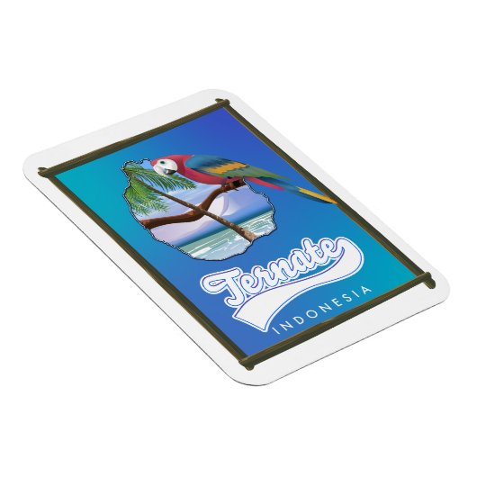 ニアス島インドネシアの旅行マップ マグネット (右側)