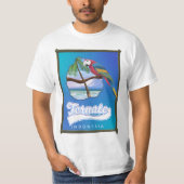 ニアス島インドネシアの旅行マップ Tシャツ (正面)