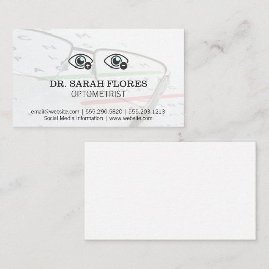 ニアファーサイド目 | 眼科検査 名刺 (正面/裏面)