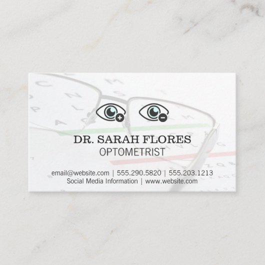 ニアファーサイド目 | 眼科検査 名刺 (正面)