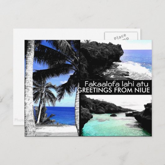 ニウエさんからの挨拶 – はがき (正面/裏面)