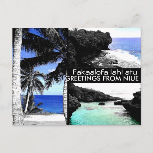 ニウエさんからの挨拶 – はがき (正面)