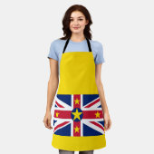 ニウエの国旗 エプロン (着用した状態)