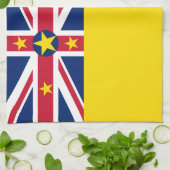 ニウエの国旗 キッチンタオル (折り畳み)