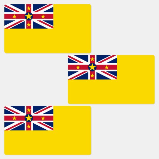 ニウエの国旗 ラベル (グループ)
